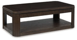 Carlibrie Warm Brown Lift-Top Coffee Table by Ashley at Eve Furniture