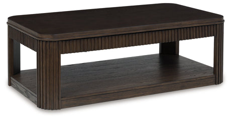 Carlibrie Warm Brown Lift-Top Coffee Table by Ashley at Eve Furniture