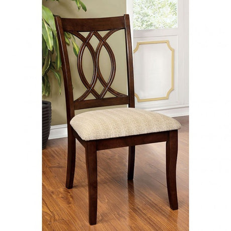 Carlisle Brown Cherry 5-Piece Dining Room Set by Furniture of America at Eve Furniture