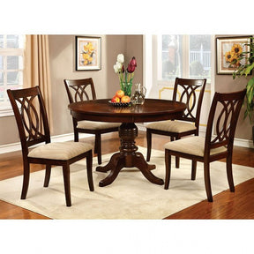 Carlisle Brown Cherry 5-Piece Dining Room Set by Furniture of America at Eve Furniture