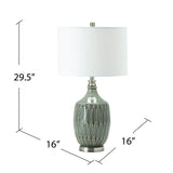 Carlisle Grey Table Lamp by Crestview at Eve Furniture