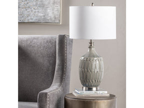 Carlisle Grey Table Lamp by Crestview at Eve Furniture