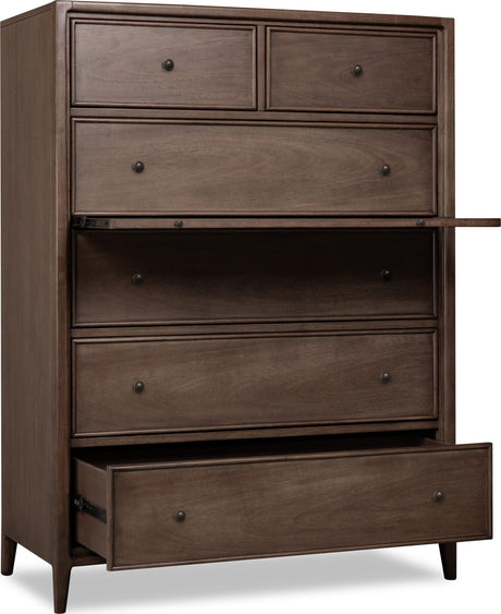 Carlisle Pecan Pie 6 Drawer Chest by Modus Furniture at Eve Furniture