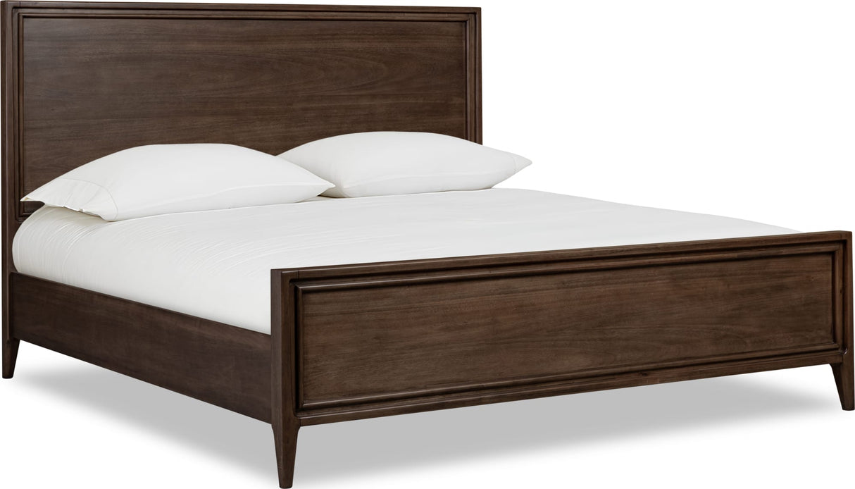 Carlisle Pecan Pie King Panel Bed by Modus Furniture at Eve Furniture