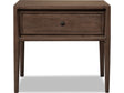 Carlisle Pecan Pie One Drawer Nightstand w/CM by Modus Furniture at Eve Furniture