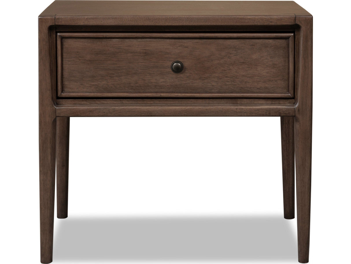 Carlisle Pecan Pie One Drawer Nightstand w/CM by Modus Furniture at Eve Furniture