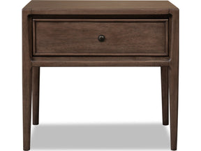 Carlisle Pecan Pie One Drawer Nightstand w/CM by Modus Furniture at Eve Furniture