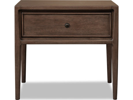 Carlisle Pecan Pie One Drawer Nightstand w/CM by Modus Furniture at Eve Furniture