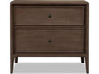 Carlisle Pecan Pie Two Drawer Nightstand w/CM by Modus Furniture at Eve Furniture