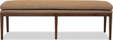 Carlisle Wheat Bread/Pecan Pie Upholstered Bench by Modus Furniture at Eve Furniture