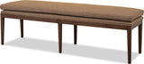 Carlisle Wheat Bread/Pecan Pie Upholstered Bench by Modus Furniture at Eve Furniture