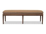 Carlisle Wheat Bread/Pecan Pie Upholstered Bench by Modus Furniture at Eve Furniture