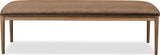 Carlisle Wheat Bread/Tofffee Crunch Upholstered Bench by Modus Furniture at Eve Furniture