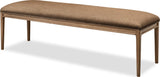 Carlisle Wheat Bread/Tofffee Crunch Upholstered Bench by Modus Furniture at Eve Furniture