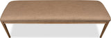 Carlisle Wheat Bread/Tofffee Crunch Upholstered Bench by Modus Furniture at Eve Furniture