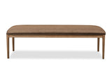 Carlisle Wheat Bread/Tofffee Crunch Upholstered Bench by Modus Furniture at Eve Furniture
