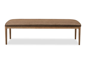 Carlisle Wheat Bread/Tofffee Crunch Upholstered Bench by Modus Furniture at Eve Furniture