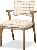 Carlisle White/Brown Armchair (Set of 2) by Modus Furniture at Eve Furniture