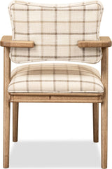 Carlisle White/Brown Armchair (Set of 2) by Modus Furniture at Eve Furniture