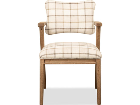Carlisle White/Brown Armchair (Set of 2) by Modus Furniture at Eve Furniture