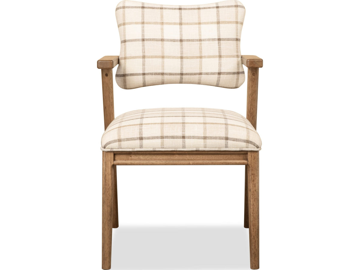 Carlisle White/Brown Armchair (Set of 2) by Modus Furniture at Eve Furniture