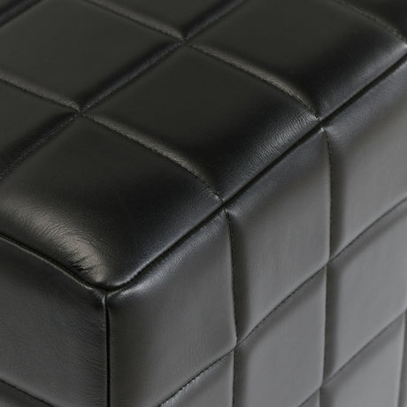 CarloMidnight Raven 18" Square Ottoman by Classic Home at Eve Furniture