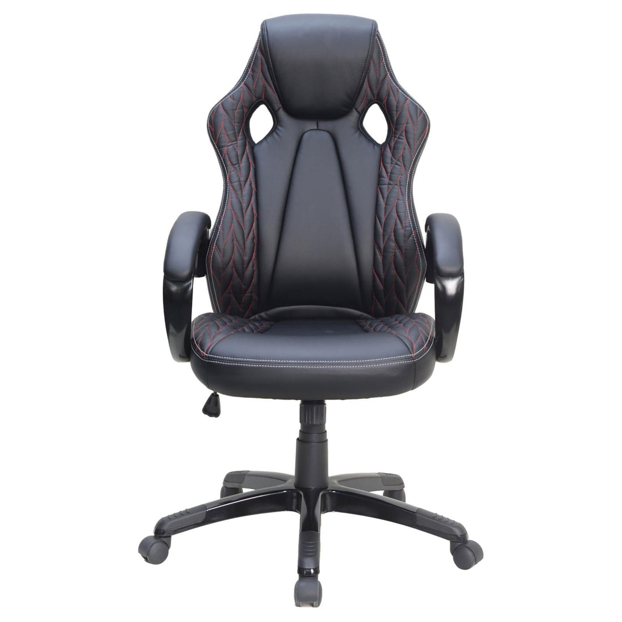 Carlos Black Arched Armrest Upholstered Office Chair by Coaster at Eve Furniture