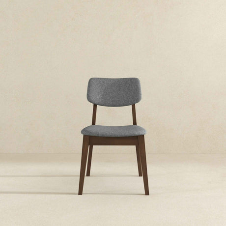 Carlos Dark Grey Fabric Solid Back Side Chair (Set Of 2) by Ashcroft Furniture at Eve Furniture