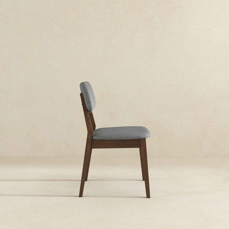 Carlos Dark Grey Fabric Solid Back Side Chair (Set Of 2) by Ashcroft Furniture at Eve Furniture