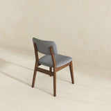 Carlos Dark Grey Fabric Solid Back Side Chair (Set Of 2) by Ashcroft Furniture at Eve Furniture