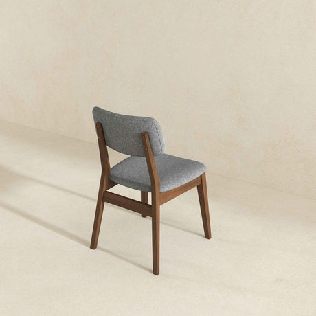 Carlos Dark Grey Fabric Solid Back Side Chair (Set Of 2) by Ashcroft Furniture at Eve Furniture