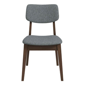 Carlos Dark Grey Fabric Solid Back Side Chair (Set Of 2) by Ashcroft Furniture at Eve Furniture