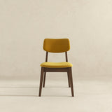 Carlos Dark Yellow Velvet Solid Back Side Chair (Set Of 2) by Ashcroft Furniture at Eve Furniture