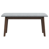 Carlos Fabric Upholstered Solid Wood Bench 36"