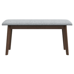 Carlos Fabric Upholstered Solid Wood Bench 47" by Ashcroft Furniture at Eve Furniture