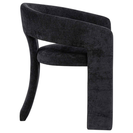 Carlow Black Upholstered Dining Arm Chair (Set of 2) by Coaster at Eve Furniture