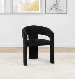 Carlow Black Upholstered Dining Arm Chair (Set of 2) by Coaster at Eve Furniture