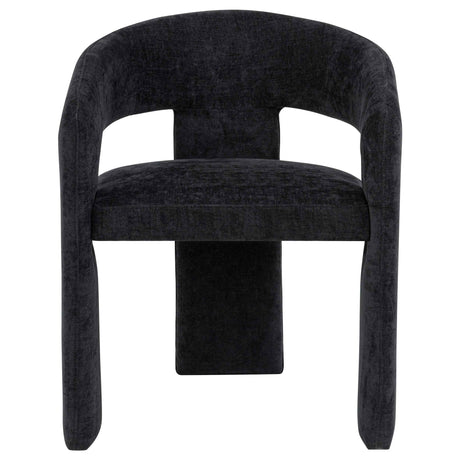 Carlow Black Upholstered Dining Arm Chair (Set of 2) by Coaster at Eve Furniture