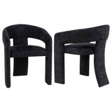 Carlow Black Upholstered Dining Arm Chair (Set of 2) by Coaster at Eve Furniture