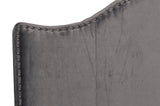 Carlow Gray Camelback Queen Bed by Homelegance at Eve Furniture
