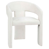 Carlow White Upholstered Dining Arm Chair (Set of 2) by Coaster at Eve Furniture