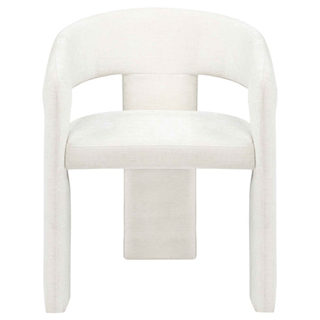 Carlow White Upholstered Dining Arm Chair (Set of 2) by Coaster at Eve Furniture