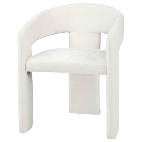 Carlow White Upholstered Dining Arm Chair (Set of 2) by Coaster at Eve Furniture