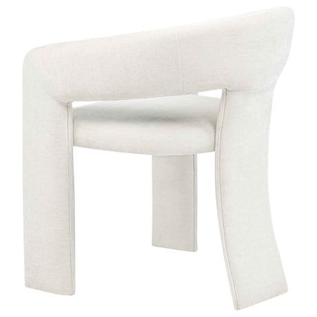 Carlow White Upholstered Dining Arm Chair (Set of 2) by Coaster at Eve Furniture