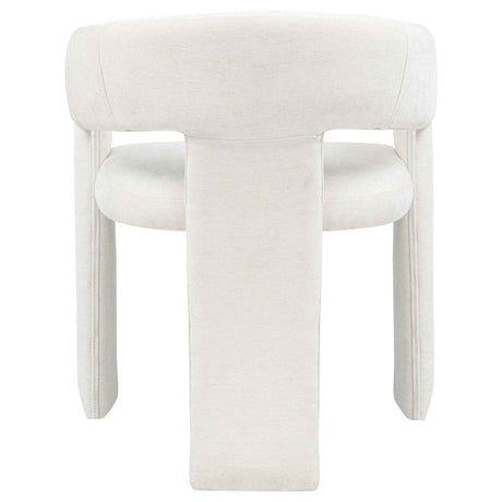 Carlow White Upholstered Dining Arm Chair (Set of 2) by Coaster at Eve Furniture
