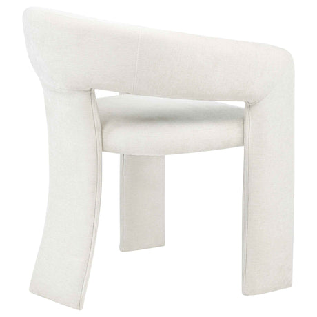 Carlow White Upholstered Dining Arm Chair (Set of 2) by Coaster at Eve Furniture