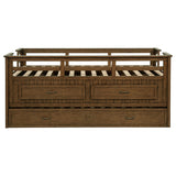 Carlsbad Medium Brown Wood Twin Captains Bed With Trundle by Coaster at Eve Furniture