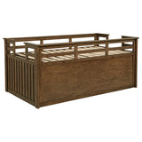 Carlsbad Medium Brown Wood Twin Captains Bed With Trundle by Coaster at Eve Furniture