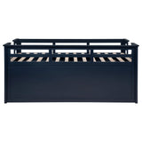 Carlsbad Navy Blue Wood Twin Captains Bed With Trundle by Coaster at Eve Furniture