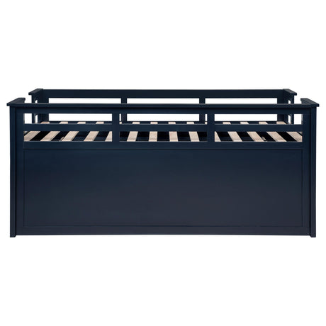 Carlsbad Navy Blue Wood Twin Captains Bed With Trundle by Coaster at Eve Furniture